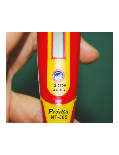 Destornillador/detector de tensión y continuidad proskit