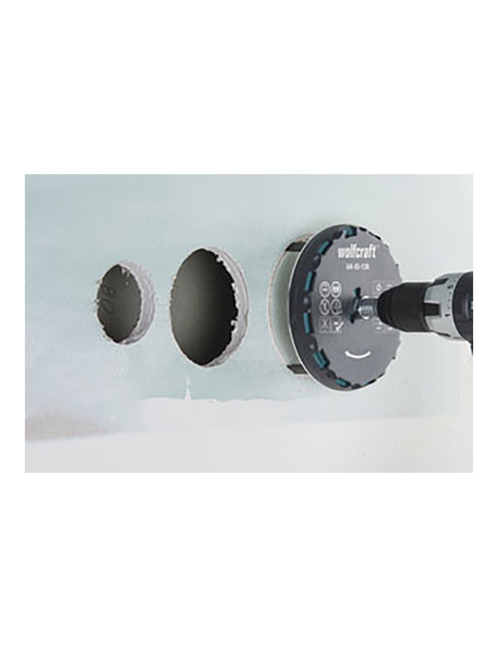 Sierra de corona ajustable ah 45-130 medidas: ø45 - 130 mm