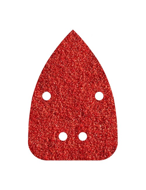 Hojas de lijar adhesivas de corindón perforadas, 96 x 136 mm, grano 120, pack 10 uds