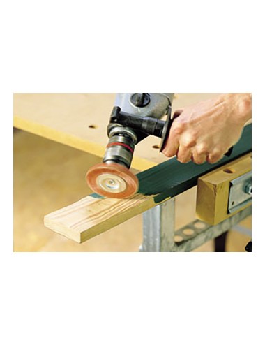 Cepillo de disco de nylon, vástago hexagonal 1/4", ø75 x 10 mm