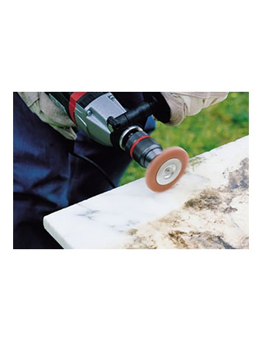 Cepillo de disco de nylon, vástago hexagonal 1/4" ø100 x 10 mm