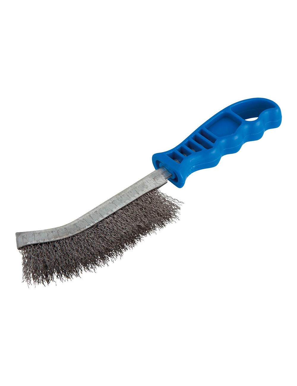 Cepillo metálico de mano, acero, con mango de plástico, 265 mm