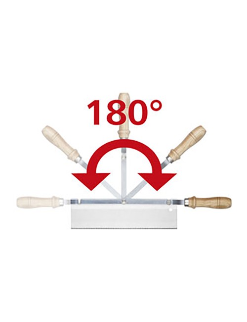 Sierra de mano con mango acodado y orientable 390 x 45 x 90 mm