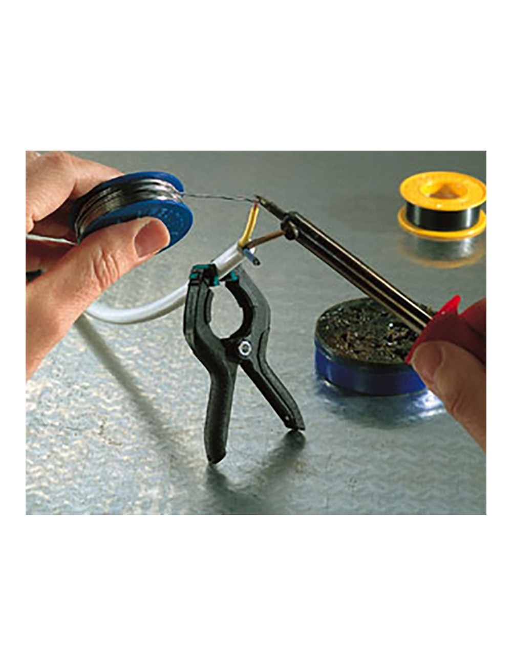 Pinza de resorte, 30 mm, pack 4 uds