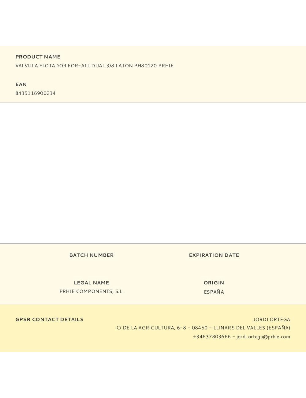 Valvula flotador for-all dual 3/8 laton ph80120 prhie