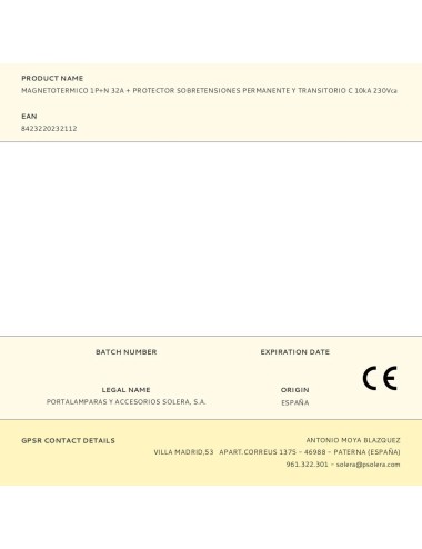 Magnetotermico 1p+n 32a + protector sobretensiones permanente y transitorio c 10ka 230vca