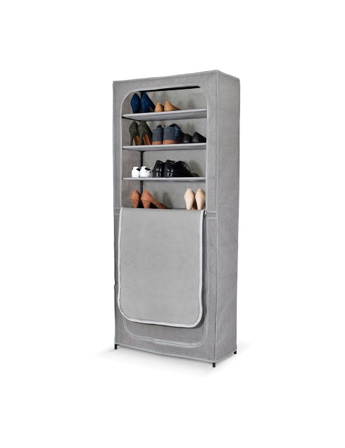Armario zapatero doble con funda 160 x 68 x 30 cm
