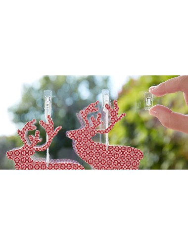 Mini ganchos colgadores adhesivos 3733-8-001 (blister 12 unid.) inofix