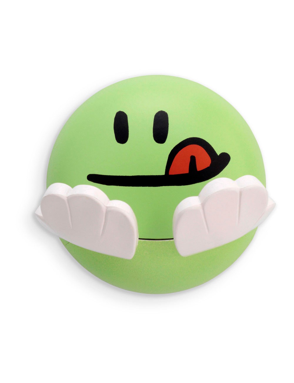 Colgador adhesivo infantil diseño cara verde
