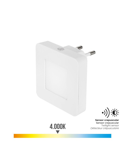 Piloto noche led cuadrado 0,5 w 5 lm 4000 k