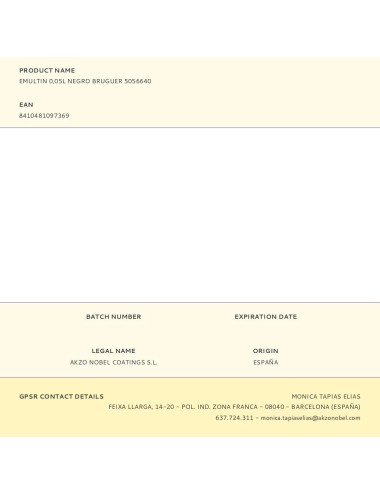 Colorante líquido superconcentrado emultin 50 ml negro