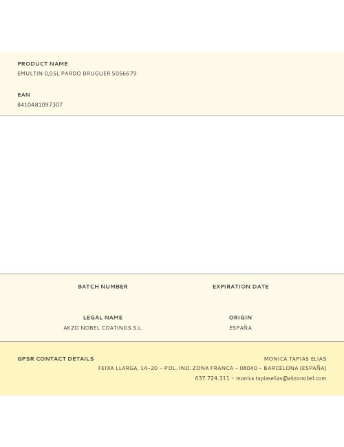 Colorante líquido superconcentrado emultin 50 ml pardo