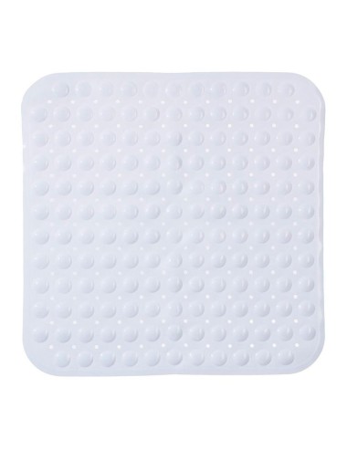 Alfombra de ducha cuadrada blanca 55 x 55 cm