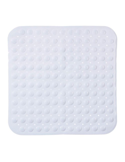 Alfombra de ducha cuadrada blanca 55 x 55 cm