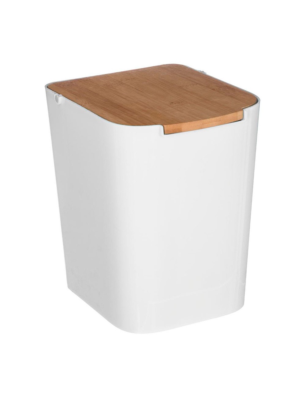 Papelera de bambu-blanco 5 l