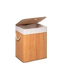 Cesto para ropa de bambú 50 x 41,5 x 30 cm