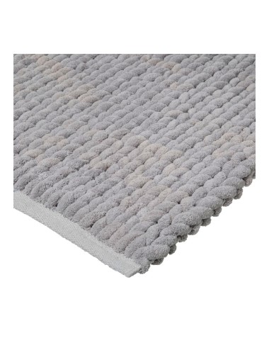 Alfombra de baño gris 50 x 75 cm