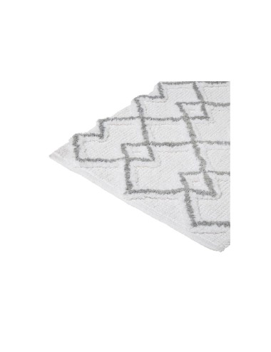 Alfombra de baño etnica gris 50 x 75 cm