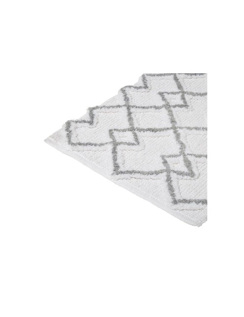 Alfombra de baño etnica gris 50 x 75 cm
