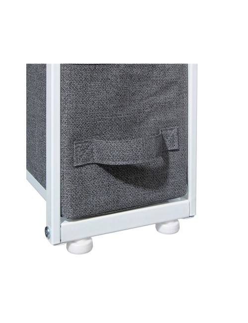 Cajonera estrecha gris oscuro 73,5 x 48 x 20 cm