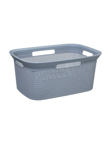 Cesto para la ropa color gris 45 l 59 x 41 x 27,5 cm