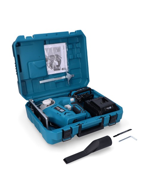 Kit sierra de calar 20 v con 1 bateria 2.0a y cargador 08772. 23 x 21,5 cm