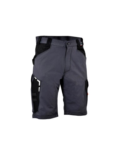 Bermuda bortan gris oscuro negro cofra talla 38