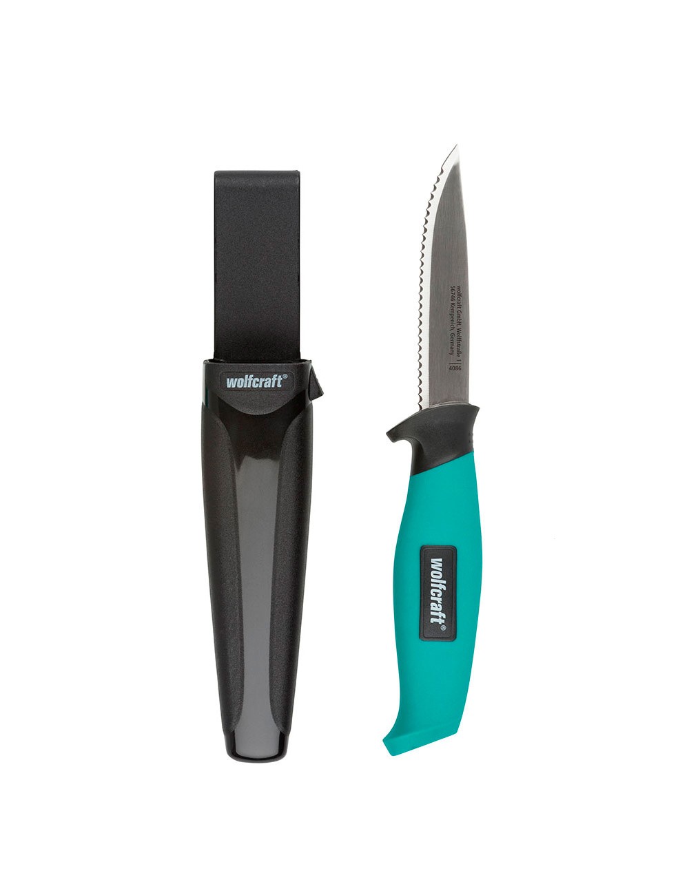 Cuchillo de exterior con estuche 4086000 wolfcraft