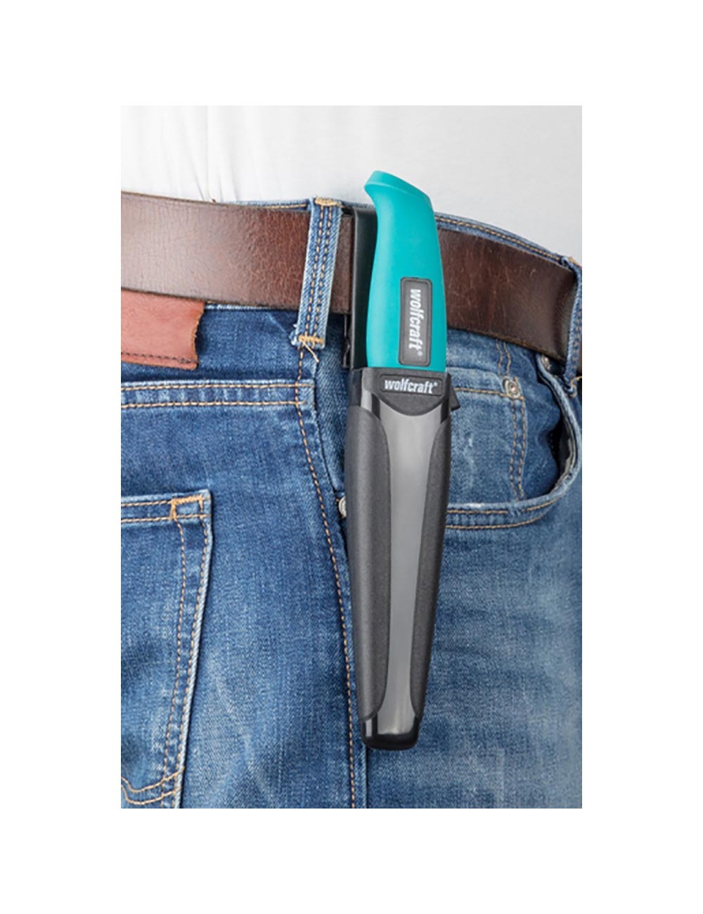 Cuchillo de exterior con estuche 4086000 wolfcraft