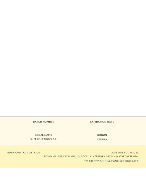 Formón modelo 8, ancho: 8 mm