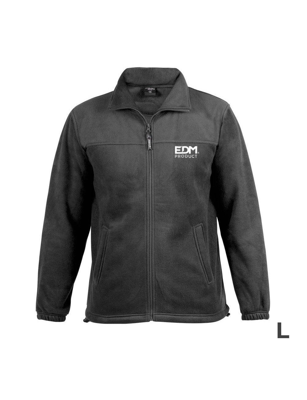 Chaqueta polar fleece 280g/m con cremallera talla-l