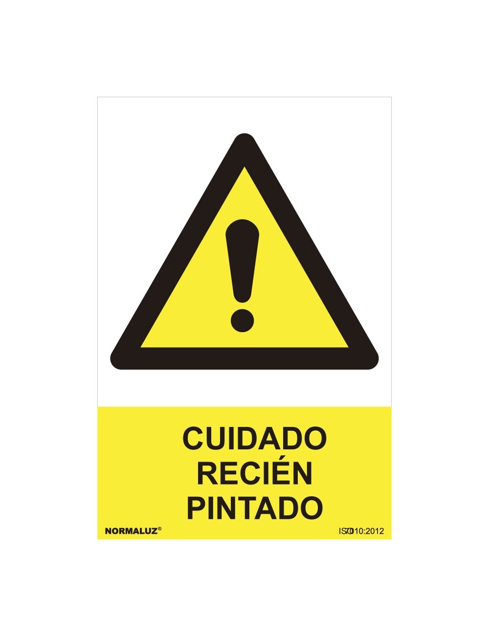 Cartel peligro "cuidado recien pintado" (pvc 0.7mm) 30x40cm normaluz Cartel peligro "cuidado recien pintado" (pvc 0.7mm) 30x40cm normaluz