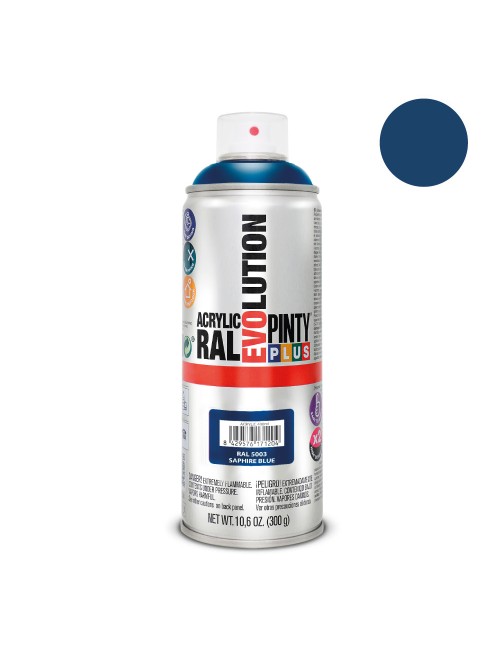 Pintura acrílica spray evolution 520 cc ral 5003 sapphire blue 300 g