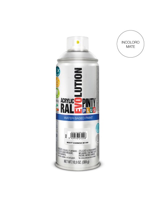 Spray barniz evolution water-based 520 cc mate m199