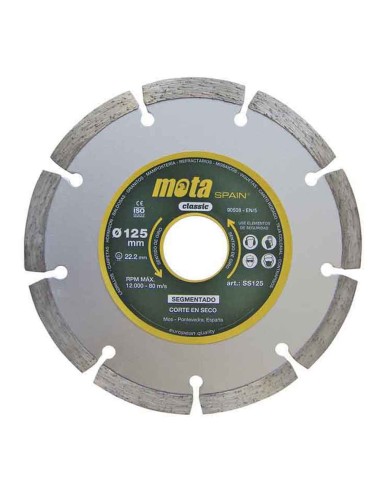 Disco diamantado segmentado laser ø125 mm