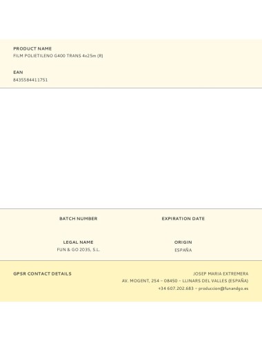 Film polietileno g400 transparente 4 x 25 m (r)