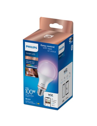 Bombilla inteligente standard e27 13 w 1521 lm 2200-6500 k full colors