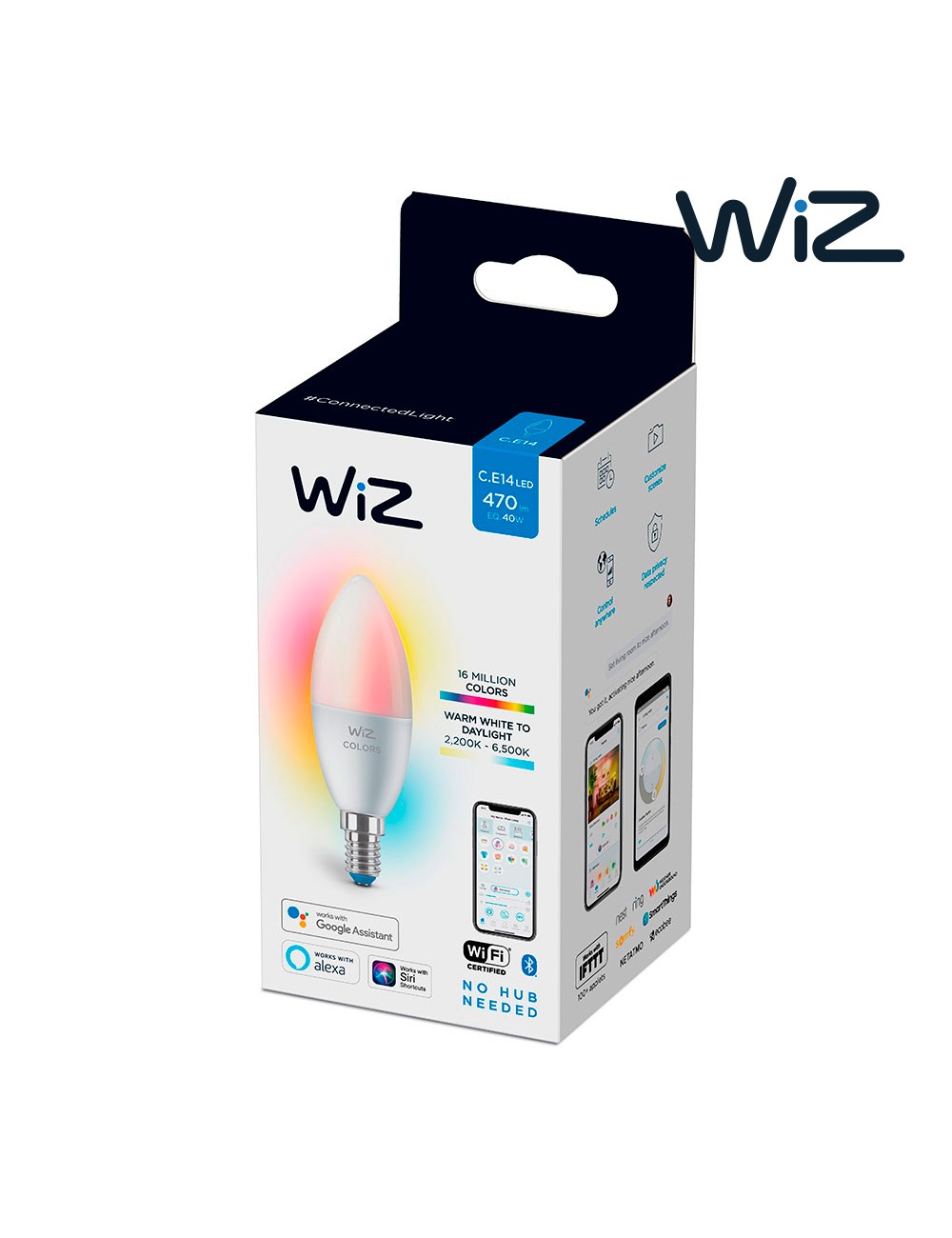 Bombilla inteligente standard e27 13 w 1521 lm 2200-6500 k full colors