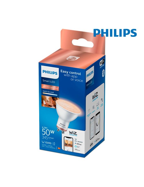 Bombilla inteligente dicroica gu10 4,7 w 345 lm 2700-6500 k luz blanca