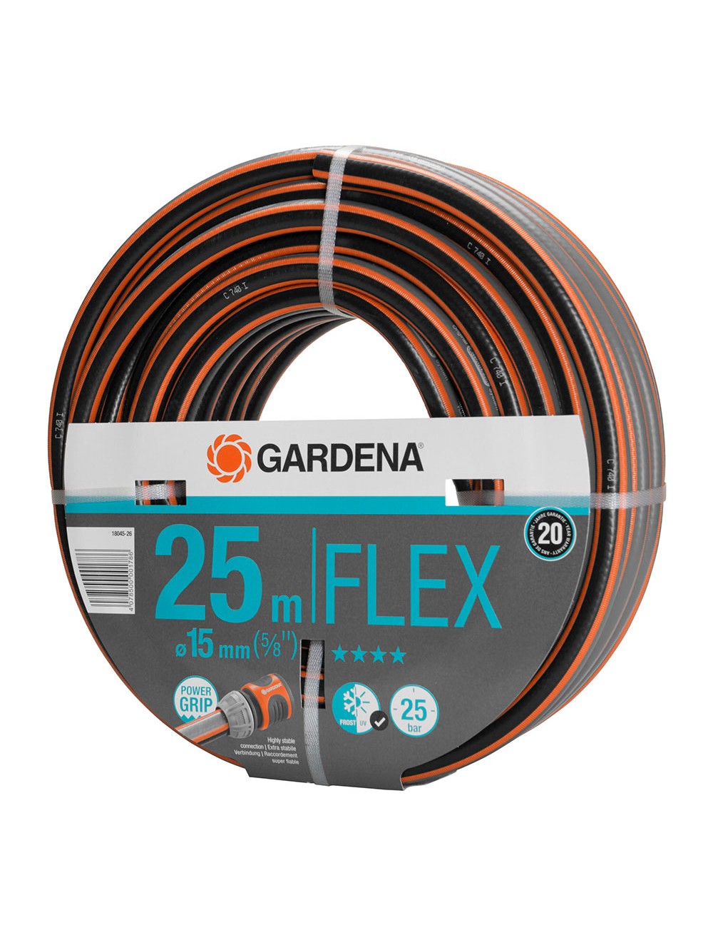 Manguera de riego flex 25 m (5/8" 15 mm)