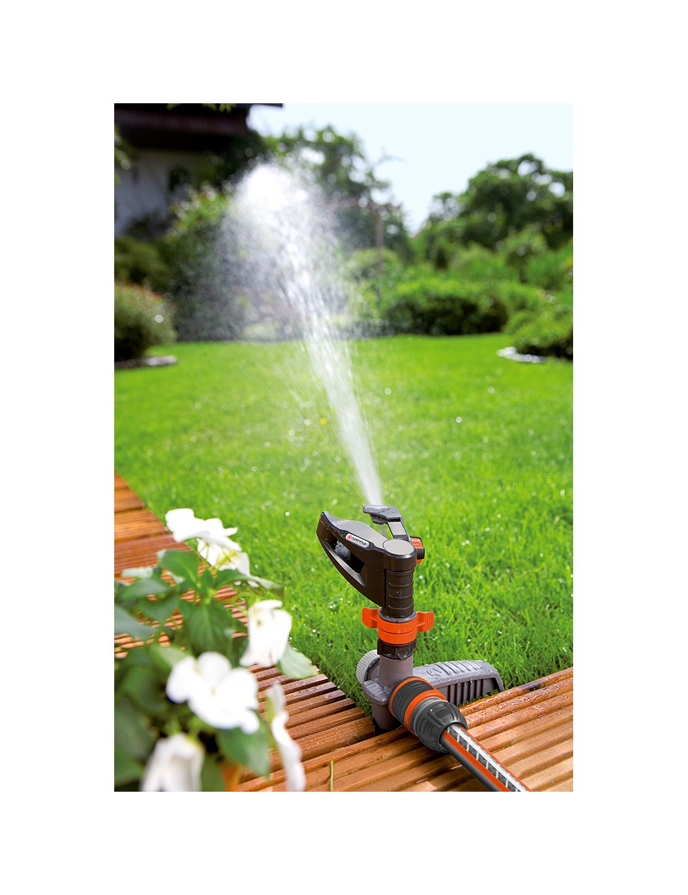 Aspersor de impacto sectorial comfort 75 a 490m. gardena