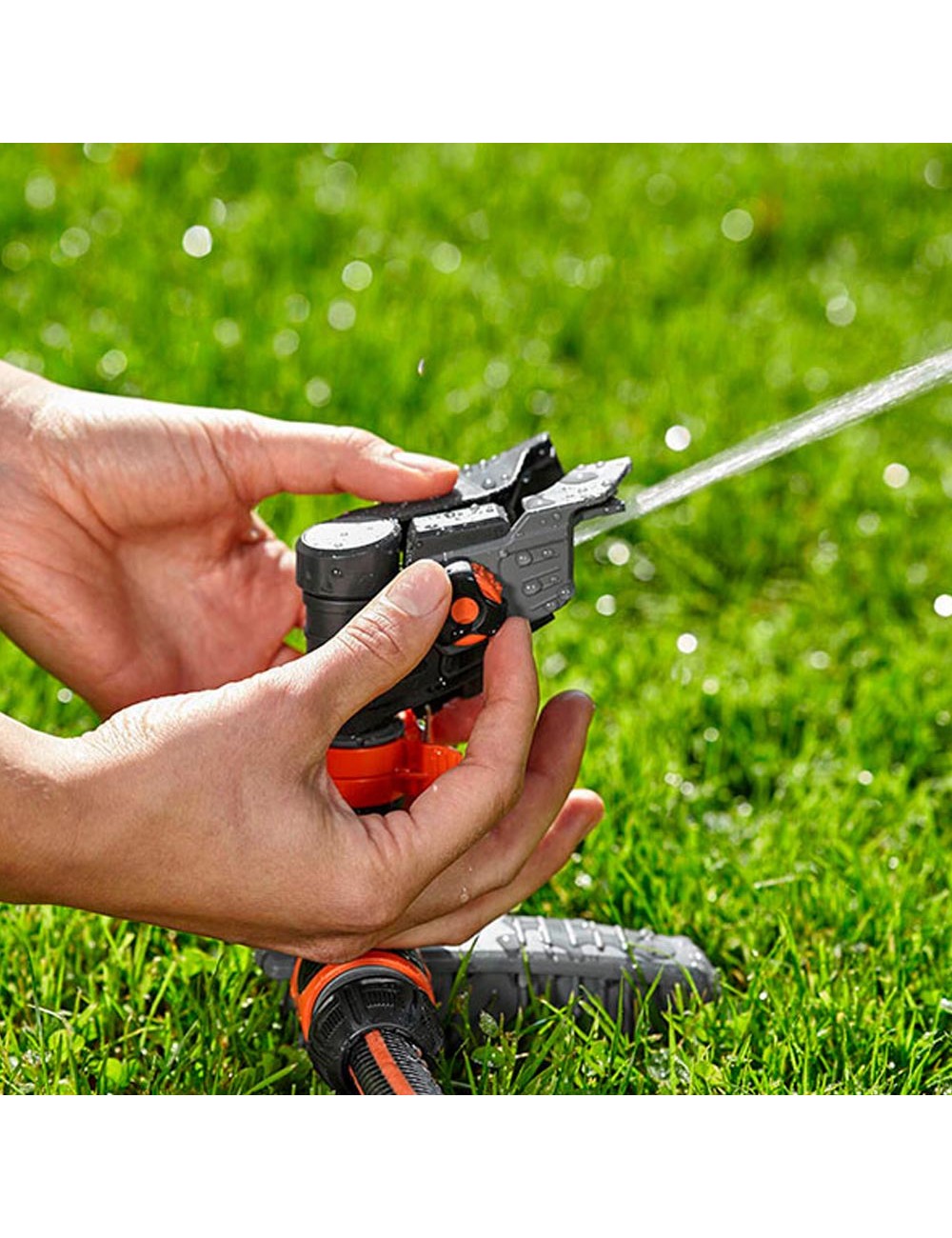 Aspersor de impacto sectorial comfort 75 a 490m. gardena