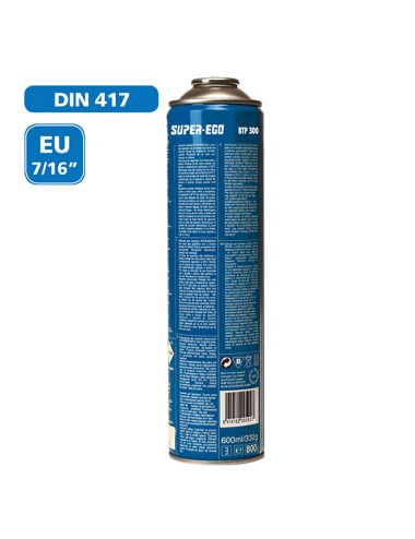 Pack soplete segofire piezo + 3 botellas. multigas 300 600ml super ego