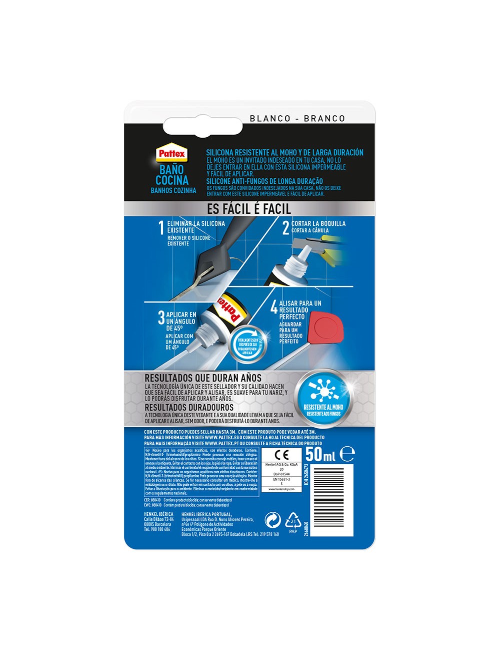 Silicona neutra baños y cocinas transparente 50 ml