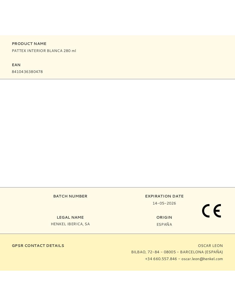 Sellador pintable interior blanco 280 ml