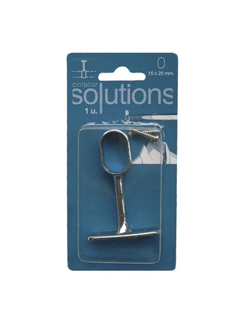 Soporte armario central ovalado cromado cintacor - storplanet