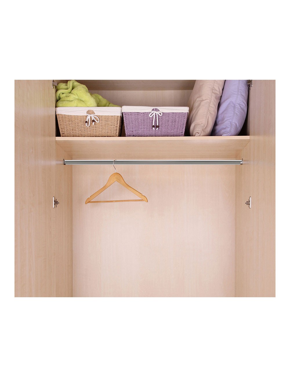 Barra armario ovalada cromada 100cm cintacor - storplanet