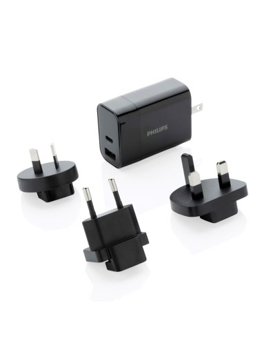 Cargador de viaje ultra rapido con accesorios philips