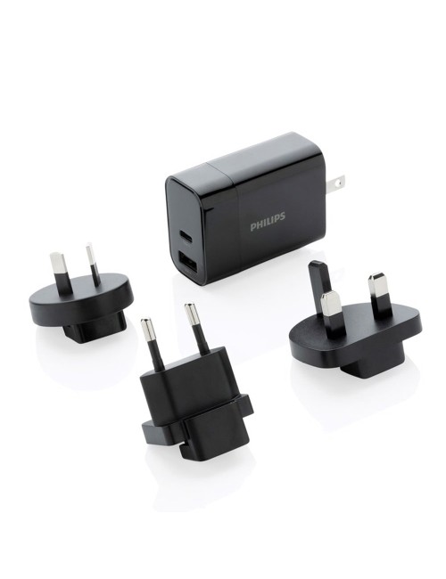 Cargador de viaje ultra rapido con accesorios philips