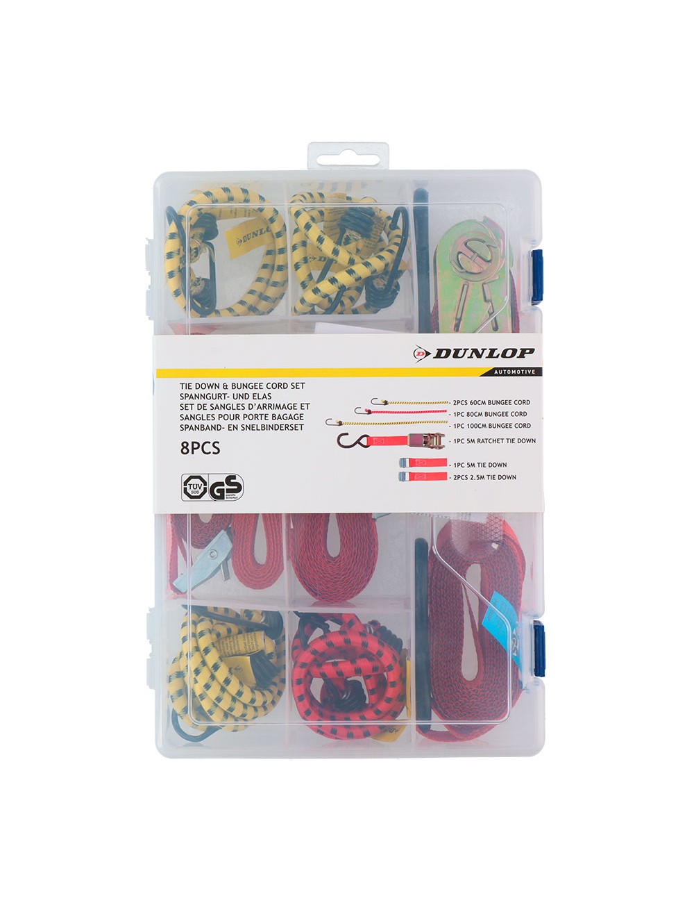 Set de pulpos para coches 8 piezas dunlop